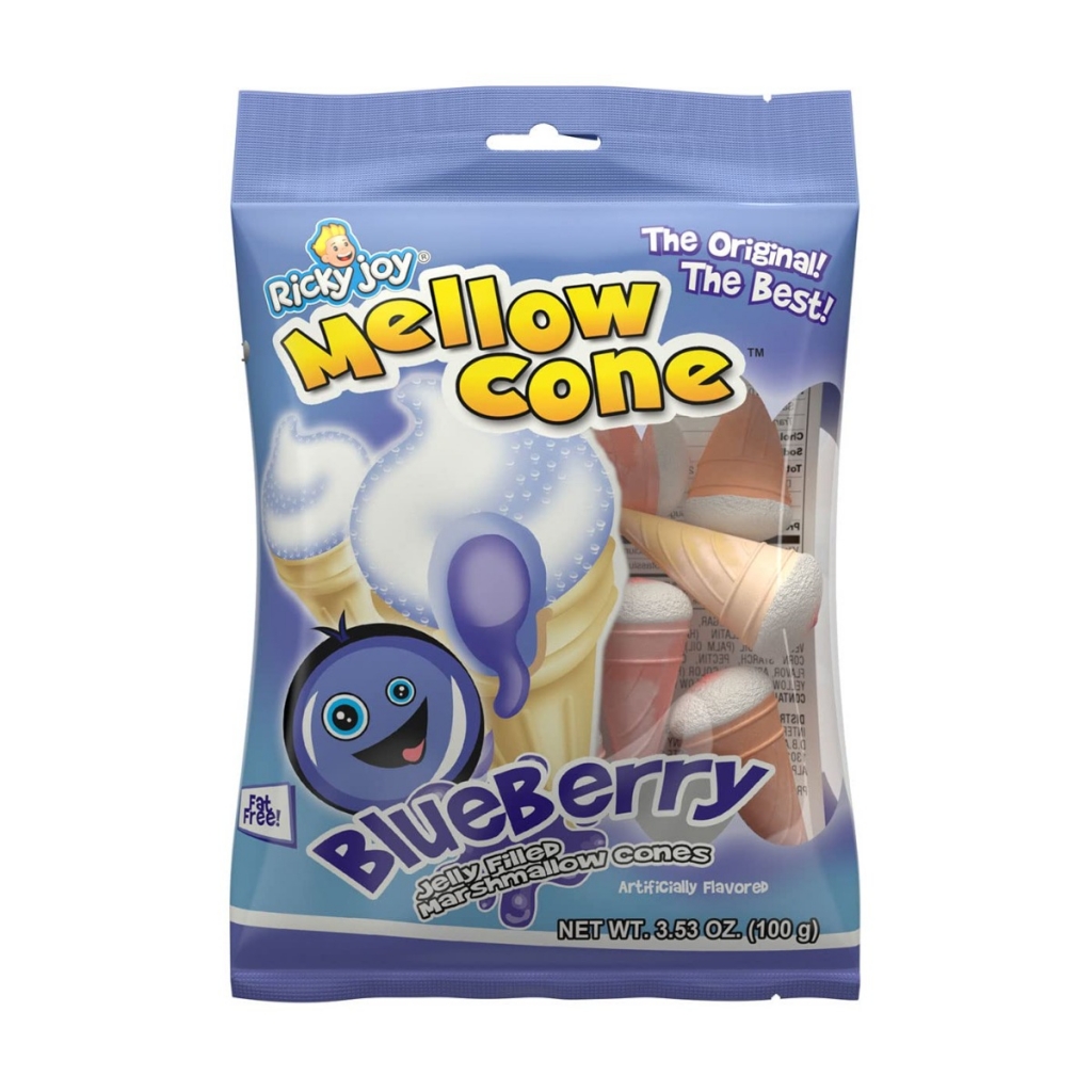 Mellow Blueberry Marshmallow Cone Treats - 3.53 oz