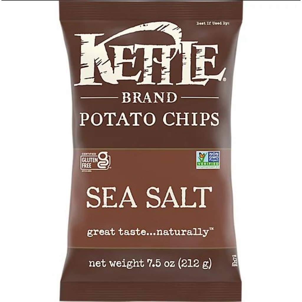 Kettle Brand Sea Salt Potato Chips - Classic Snack