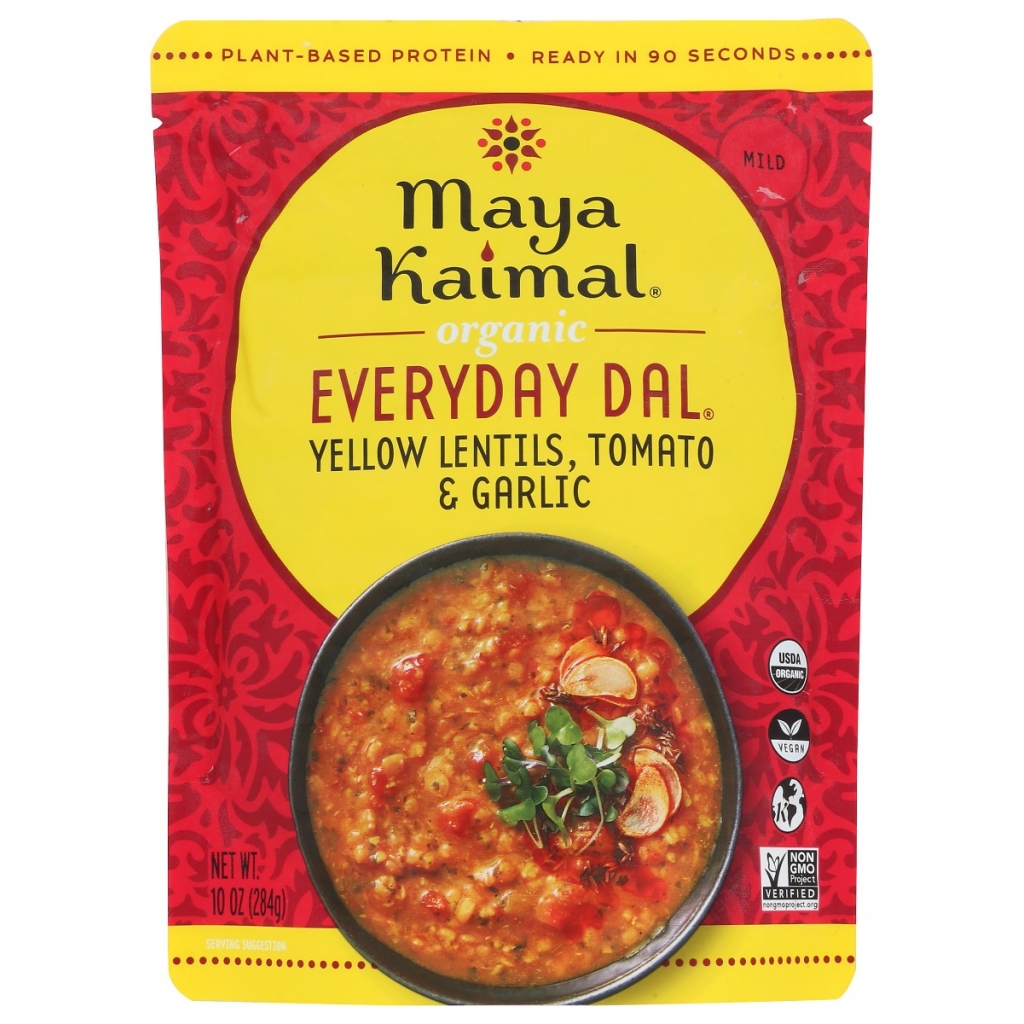 Organic Everyday Dal with Yellow Lentils, Tomato, and Garlic, 10 oz