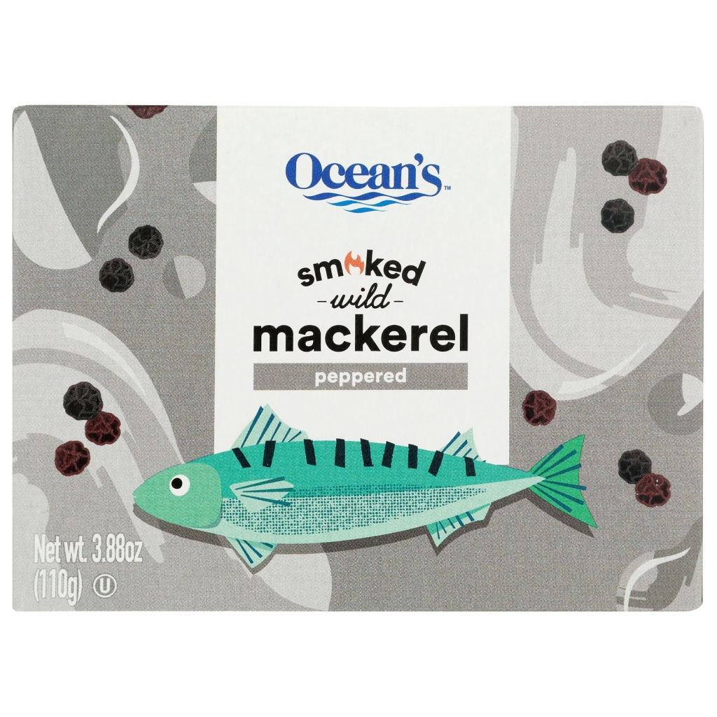 Hot Smoked Peppered Mackerel Fillets - 3.88 oz