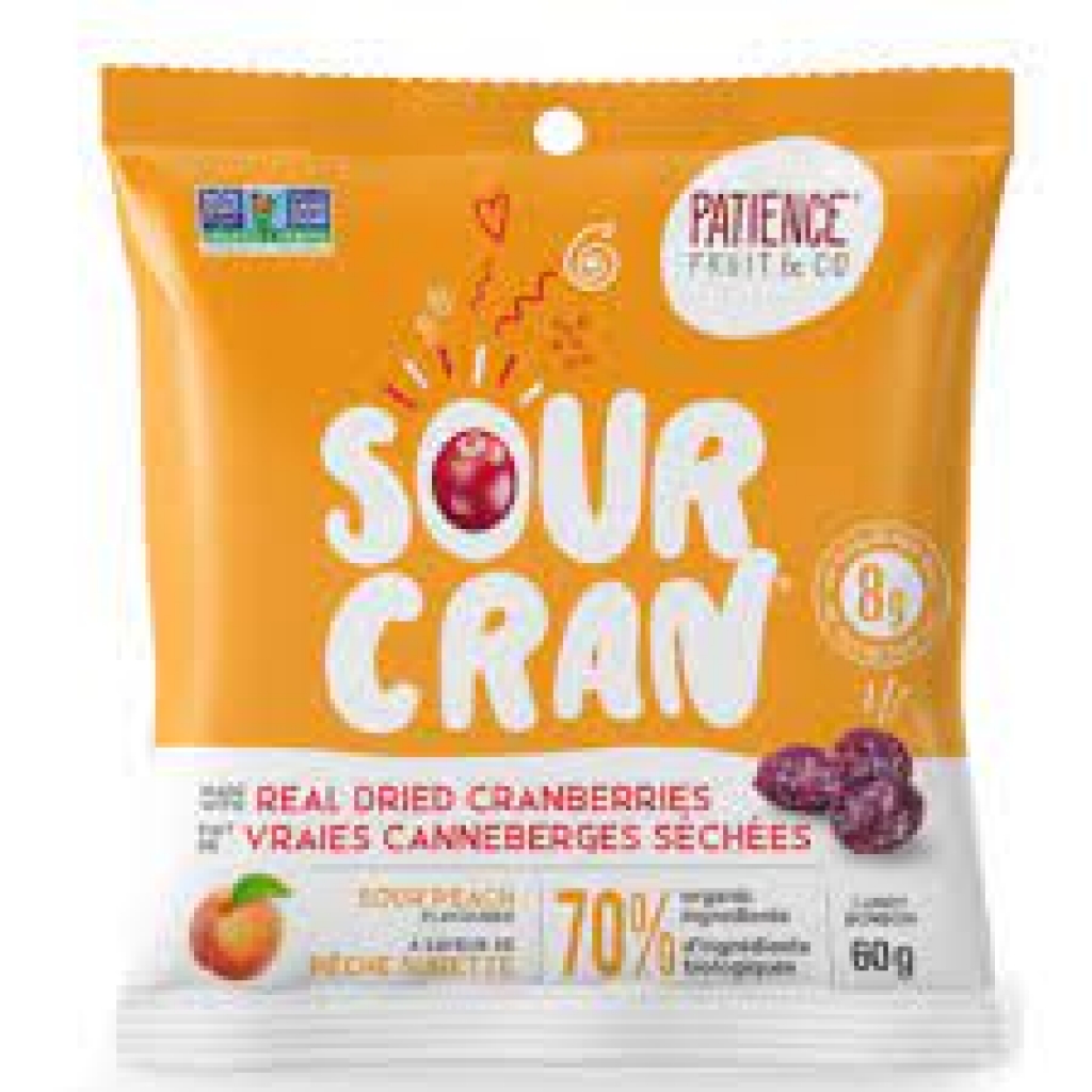 Sour Cranberries Sour Peach Candy - 2.12 oz