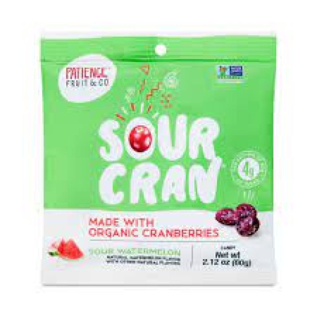 Sour Watermelon Organic Dried Cranberries, 2.12 oz