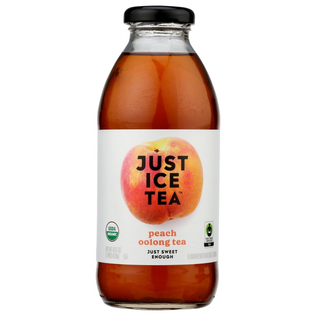 Organic Just Ice Tea Peach Oolong Tea - 16 FO