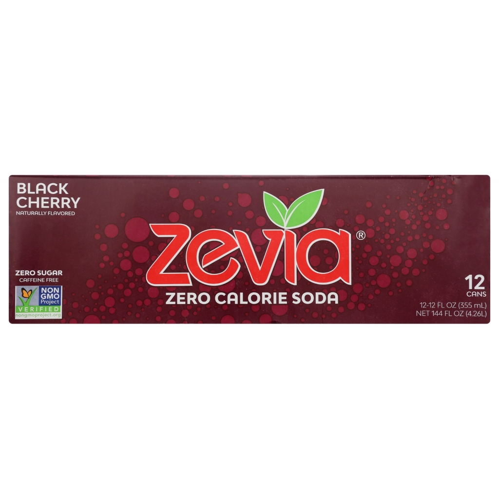 Zevia Zero Calorie Black Cherry Soda, 144 fo