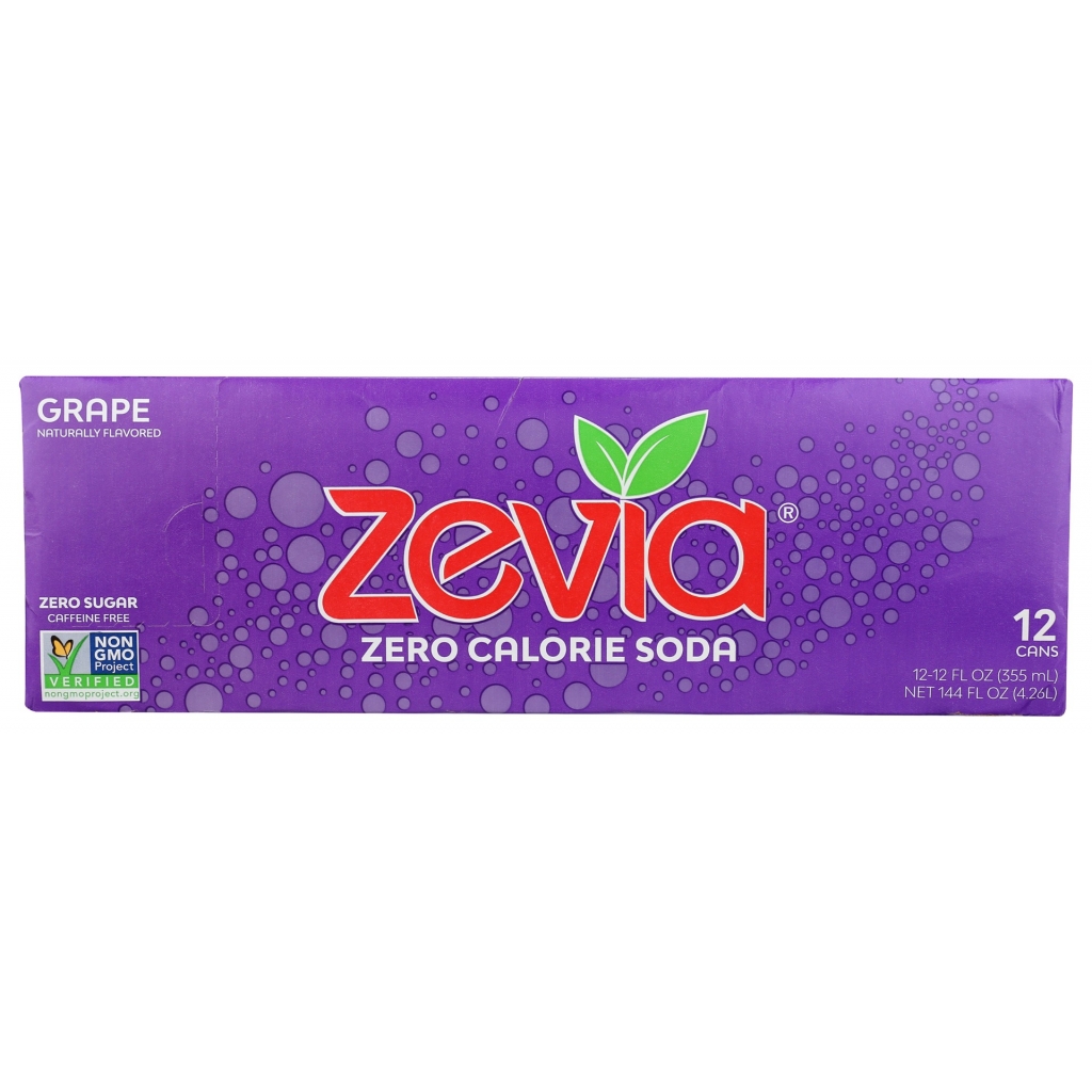 Zero Calorie Grape Soda, 144 fl oz