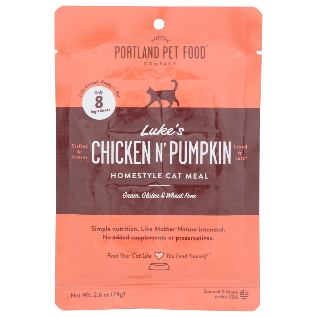 Natural Chicken and Pumpkin Cat Meal, 2.6 oz