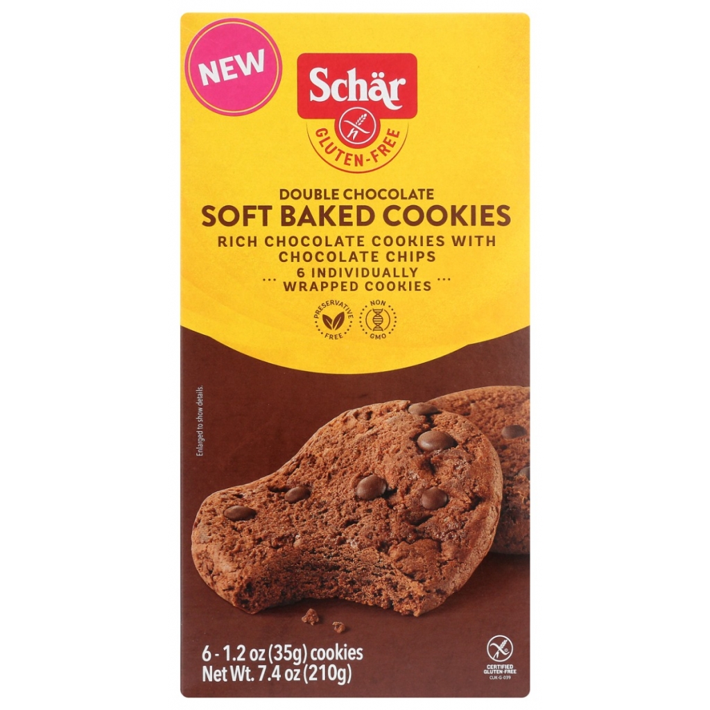 Gluten-Free Soft Baked Double Chocolate Cookies, 7.4 oz