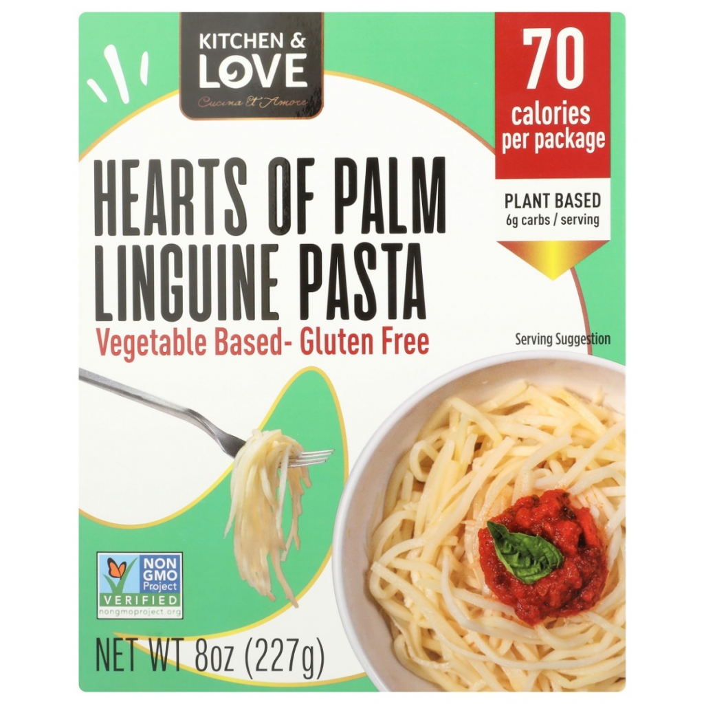 Hearts of Palm Linguine Pasta - Plant-Based Alternative, 8 oz