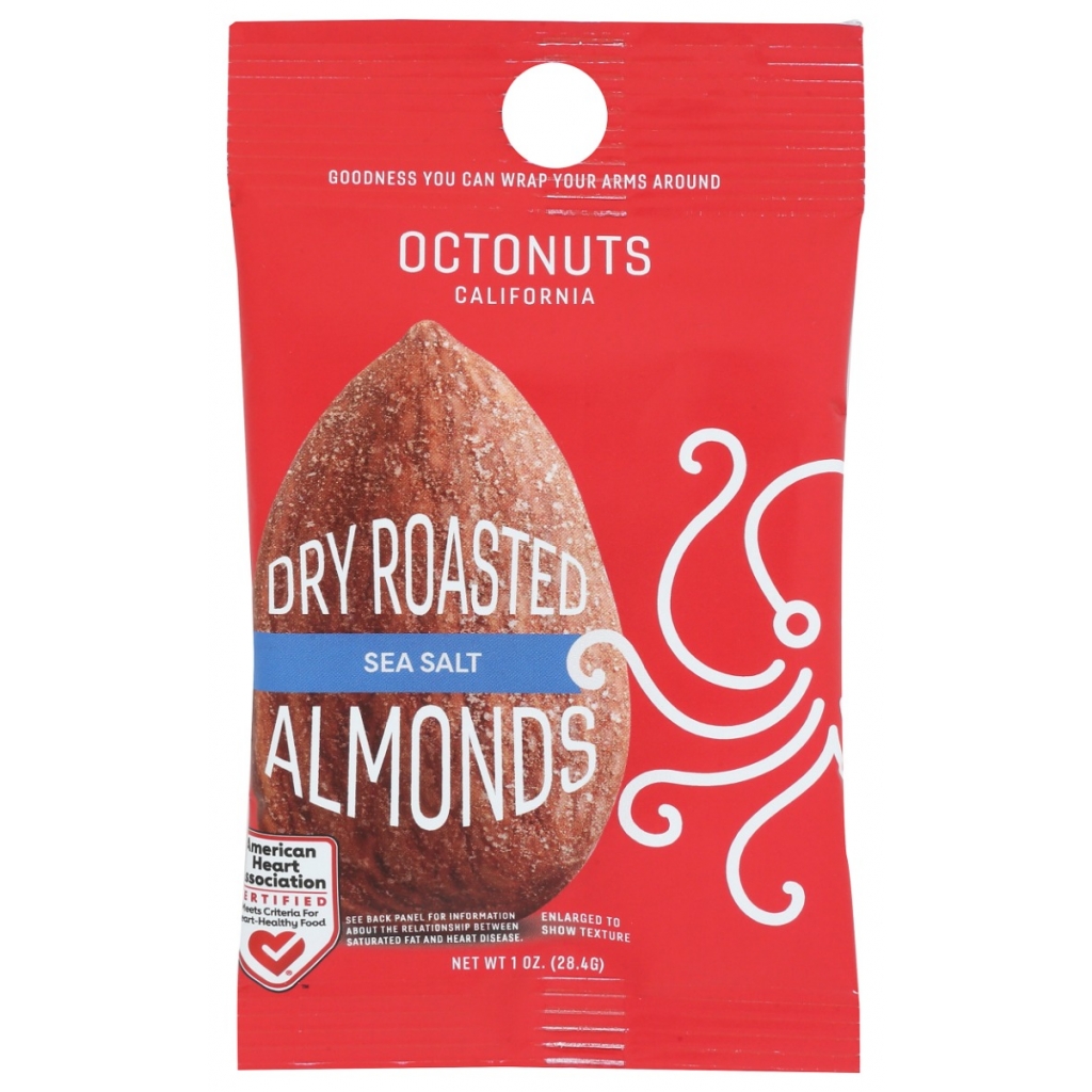 Dry Roasted Sea Salted Almonds - 1 Oz