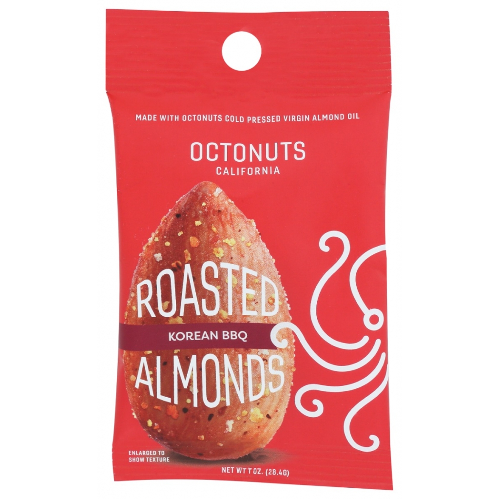 Korean BBQ Roasted Almonds - Flavorful Snack, 1 oz