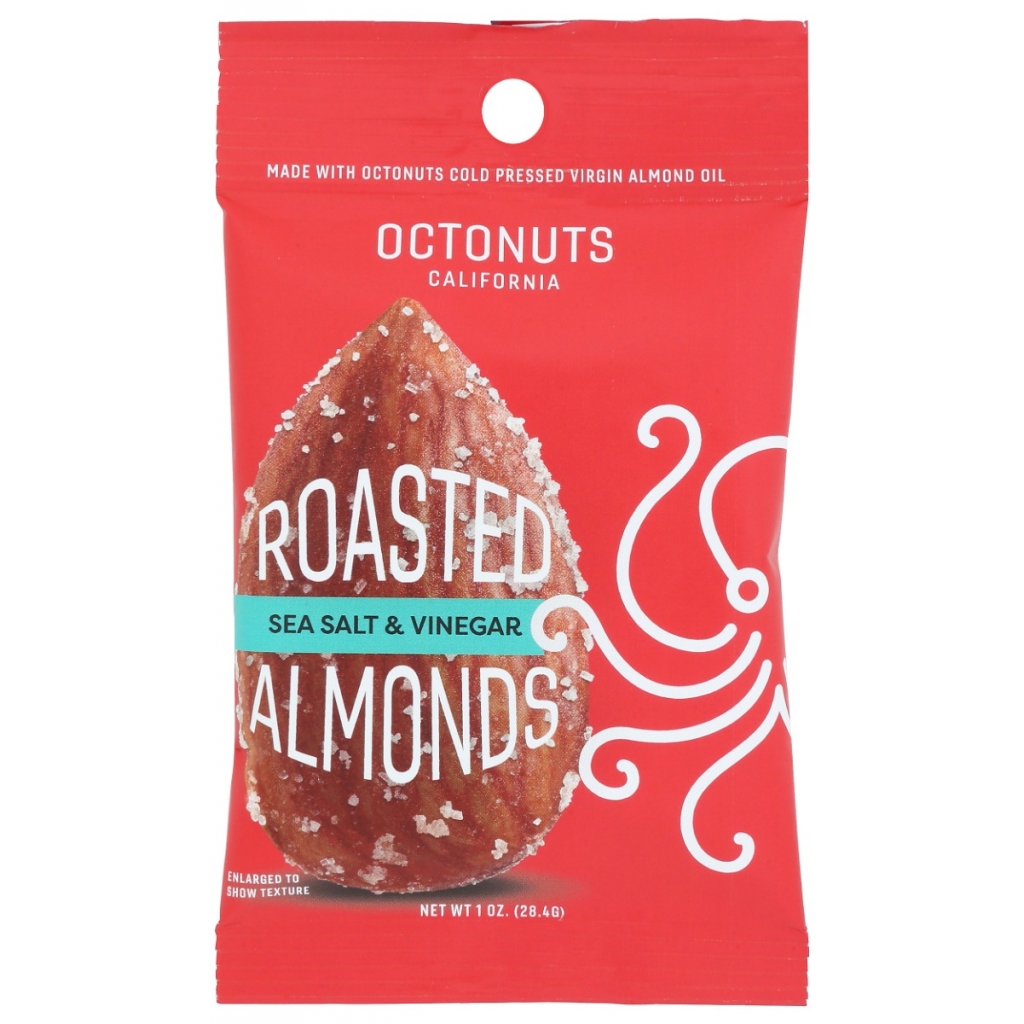 Sea Salt and Vinegar Roasted Almonds - Flavorful Snack