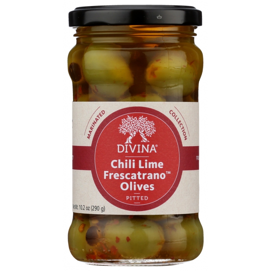 Chili Lime Marinated Frescatrano Olives - 10.2 oz