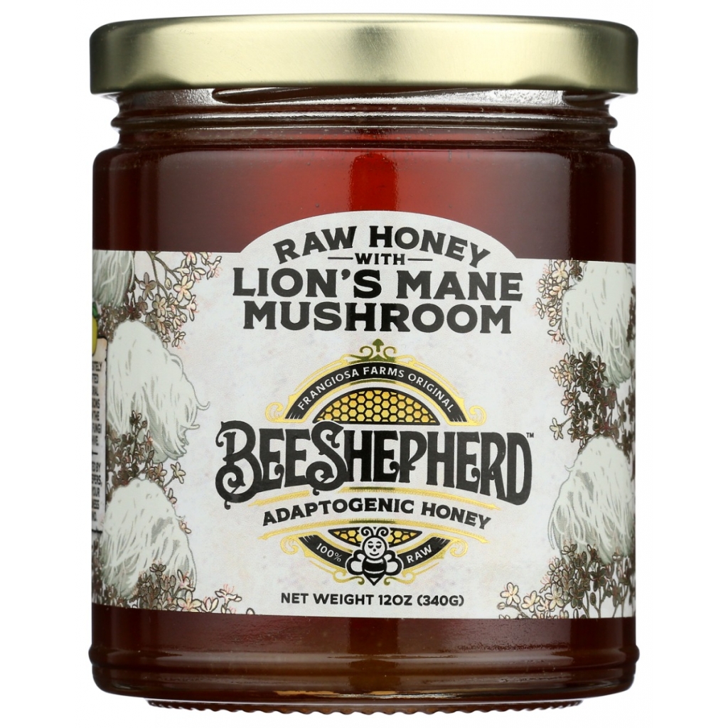 Lion's Mane Mushroom Raw Honey, 12 oz