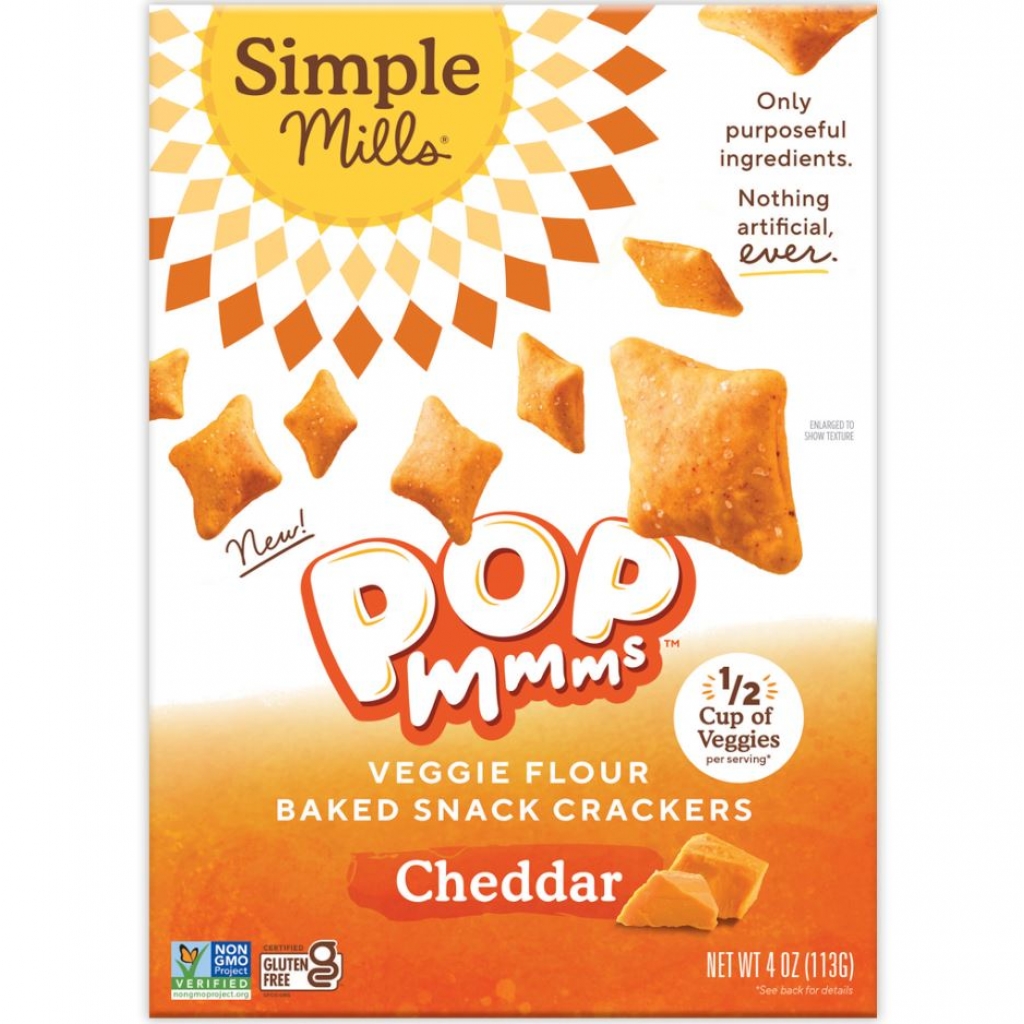 Pop Mmms Cheddar Crackers for Family Snacking