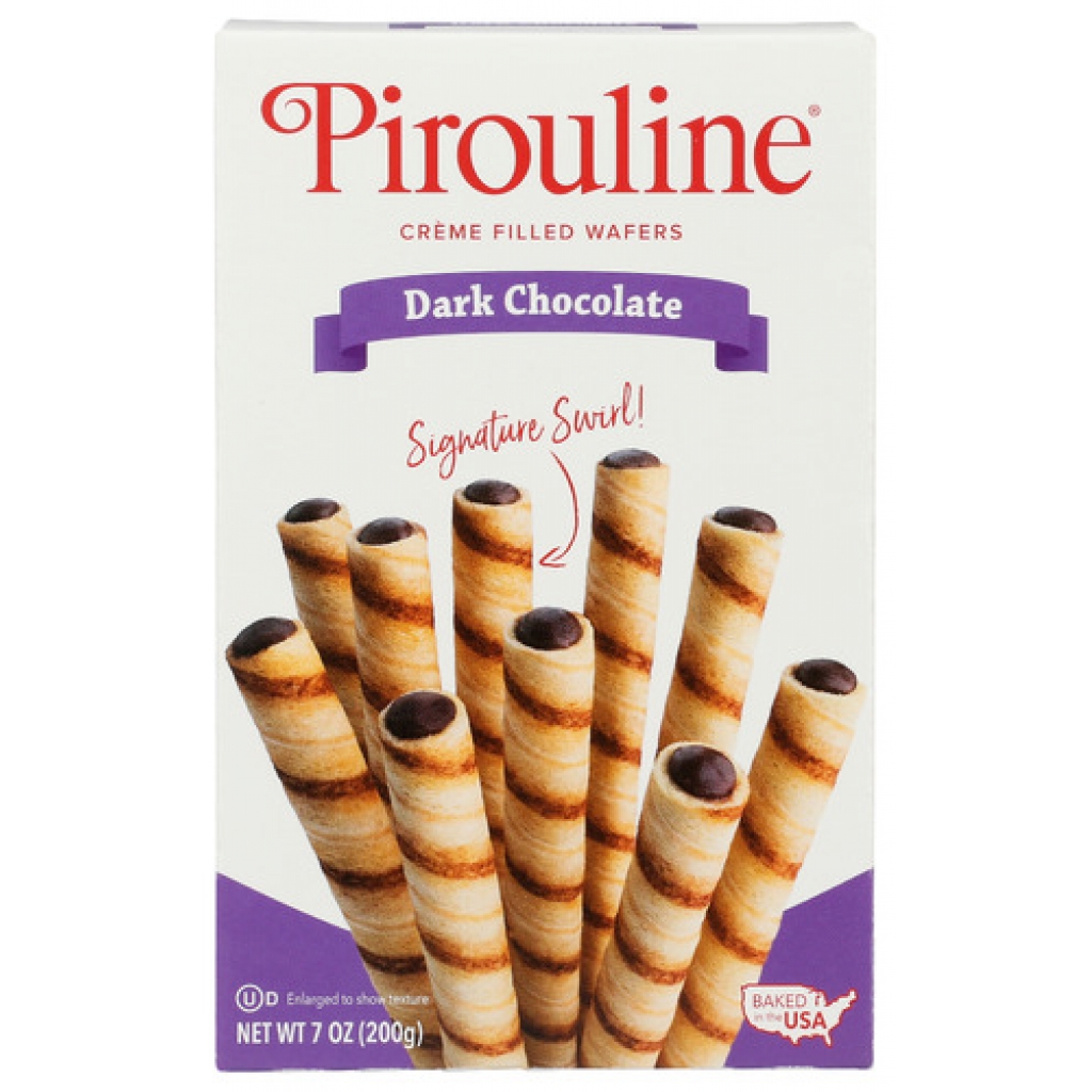 Dark Chocolate Creme Filled Wafer Rolls - 7 oz