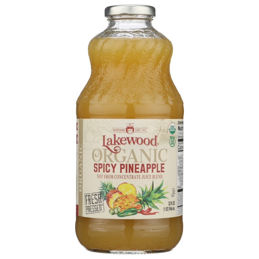 Organic Spicy Pineapple Juice - 32 fl oz