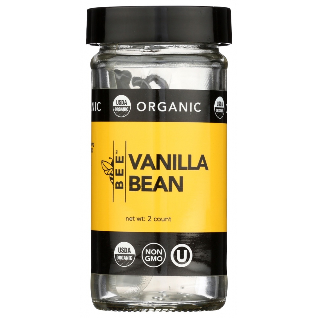 Organic Whole Vanilla Beans, 2 pcs