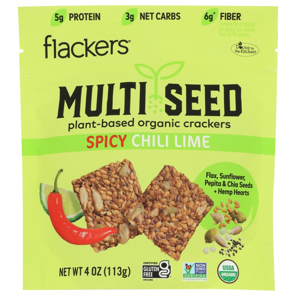 Spicy Chili Lime Multi-Seed Crackers - 4 oz