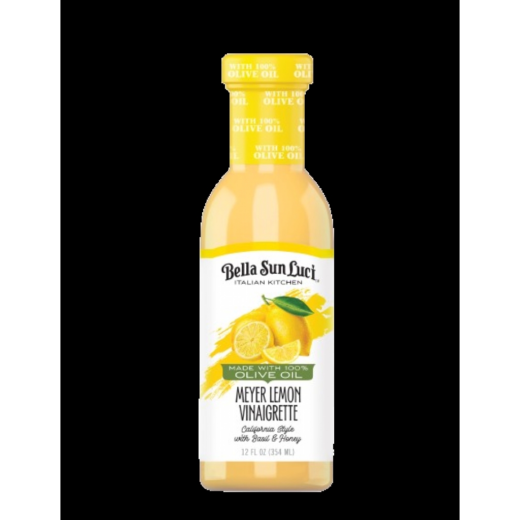 Meyer Lemon Vinaigrette with Basil and Honey - 12 oz