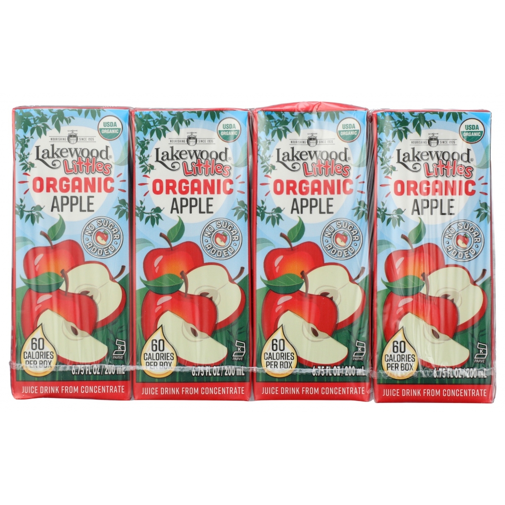 Littles Organic Apple Juice Boxes - 8 Ct