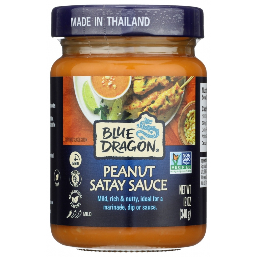 Authentic Blue Dragon Thai Peanut Satay Sauce - 12 oz