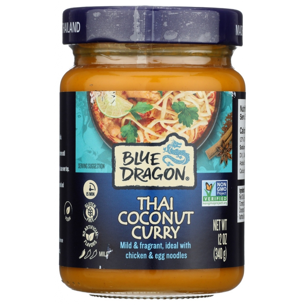 Blue Dragon Thai Coconut Curry Sauce - 12 fl oz