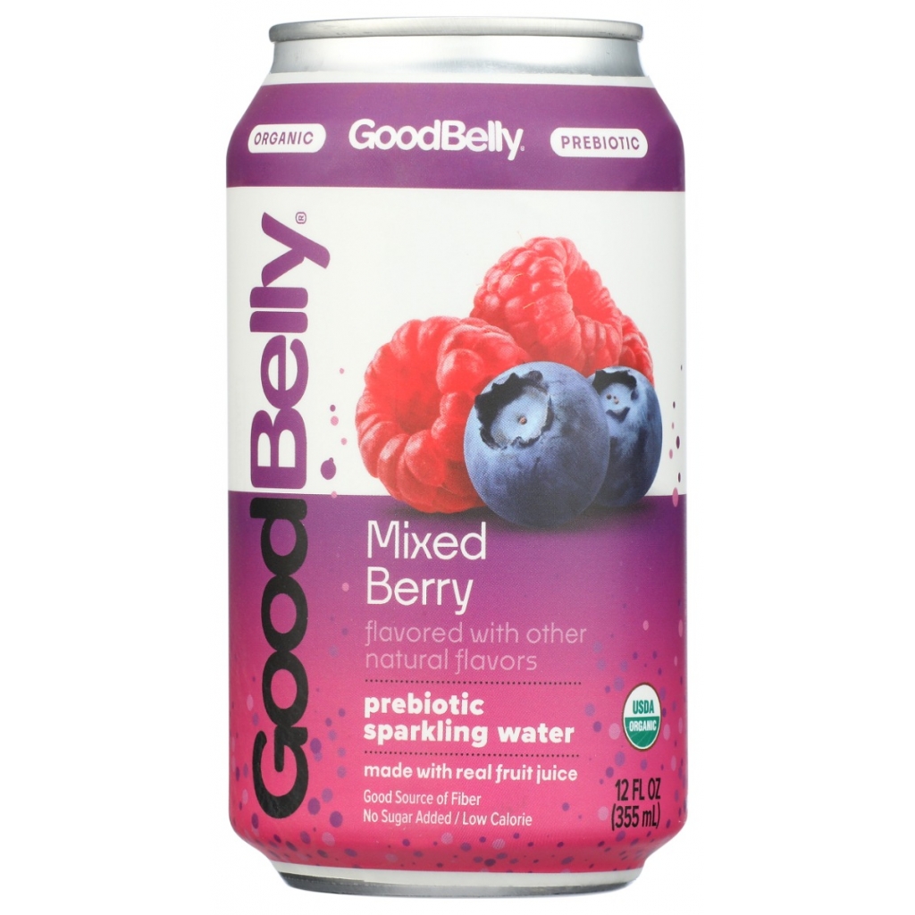 Mixed Berry Prebiotic Sparkling Water - Refreshingly Healthy