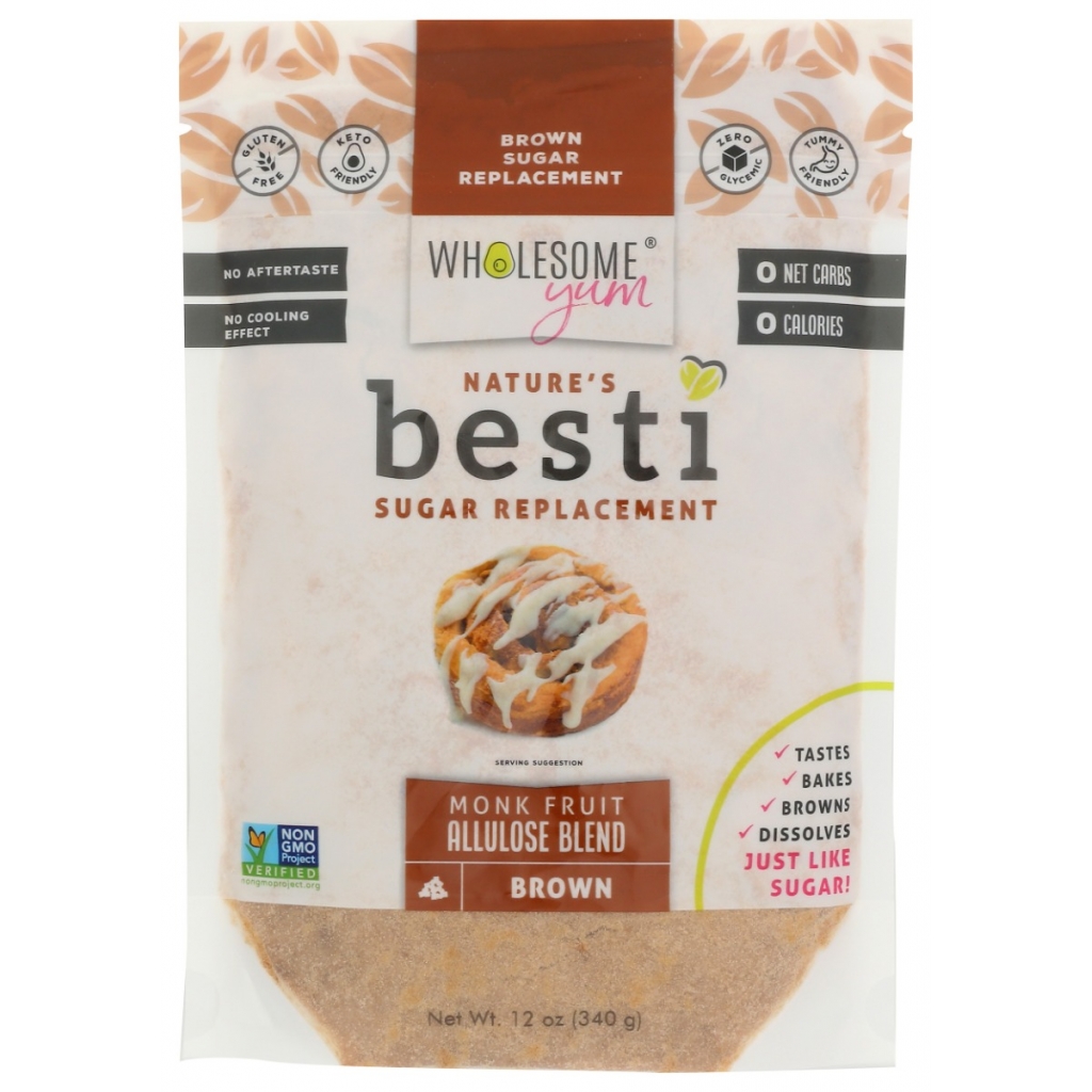 Besti Brown Monk Fruit Sweetener with Allulose - 12 oz