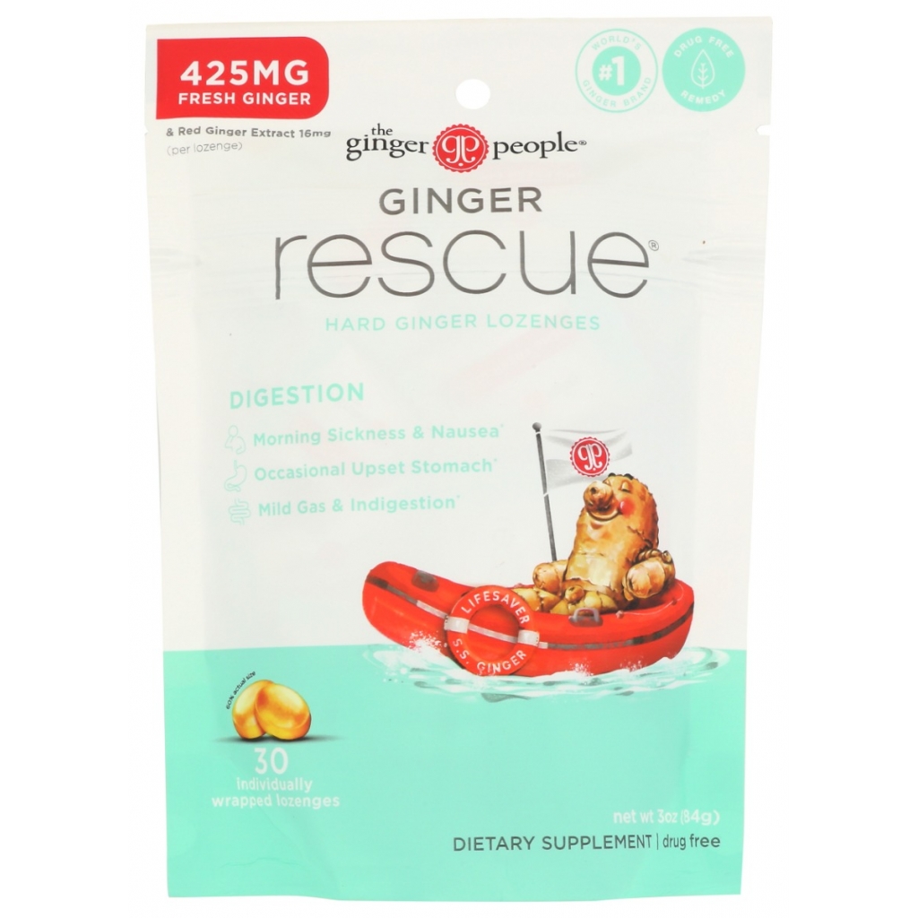 Ginger Rescue Lozenges Regular Strength Hard - 3 oz