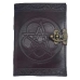 Pentagram leather blank book w/ latch