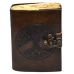 Tree of Life aged looking paper leather w/ latch