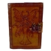 Fairy Journal with Spotted Wings aged looking paper leather w/ latch
