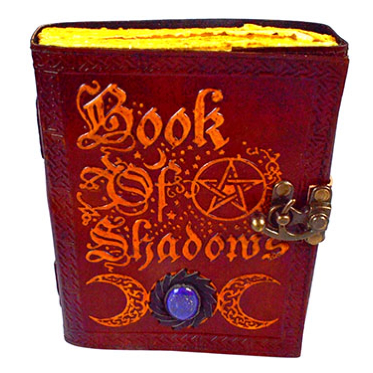 Book of Shadows Journal aged looking paper leather w/ latch