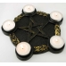 Pentagram Candle Holder altar plate