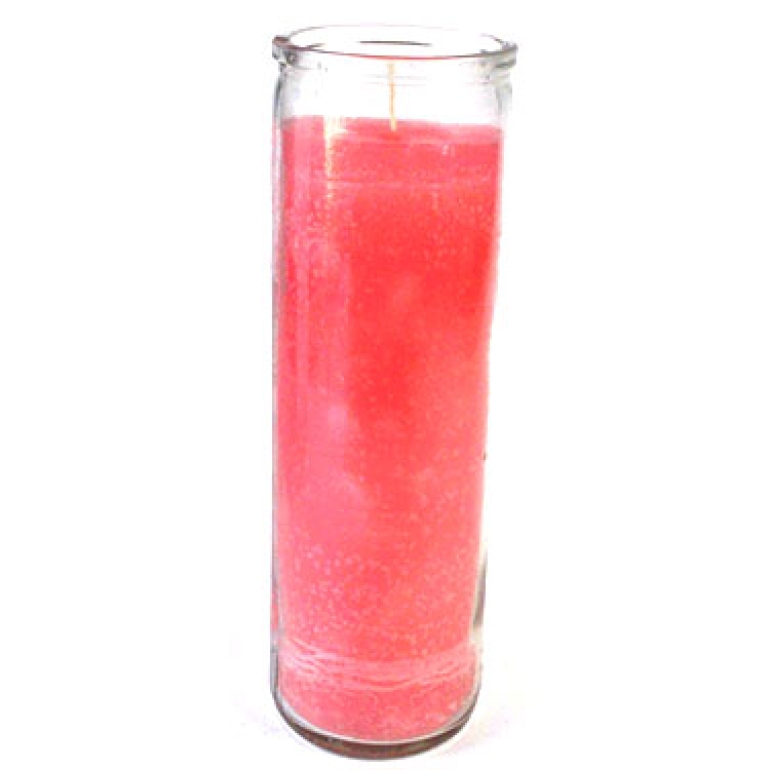 Pink 7-day jar candle