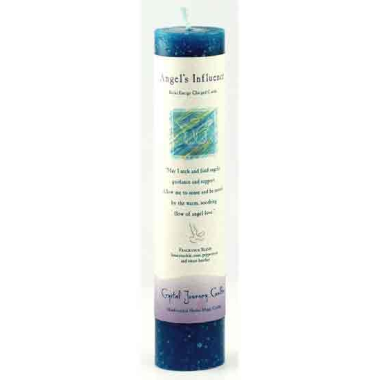 Angel's Influence Reiki Charged Pillar candle