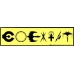 Coexist SciFi bumper sticker