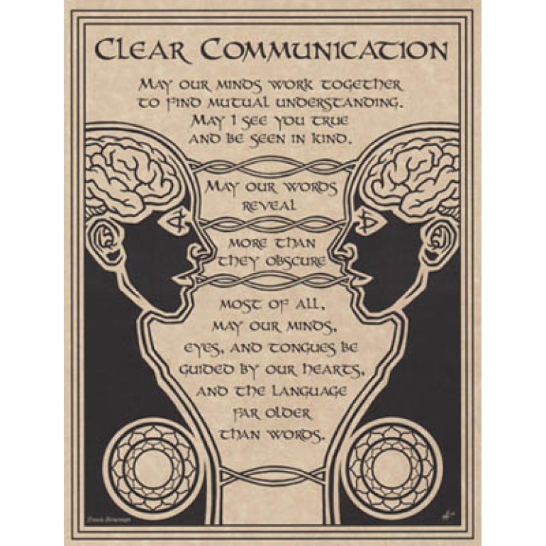 Prayer for Clear Communication poster