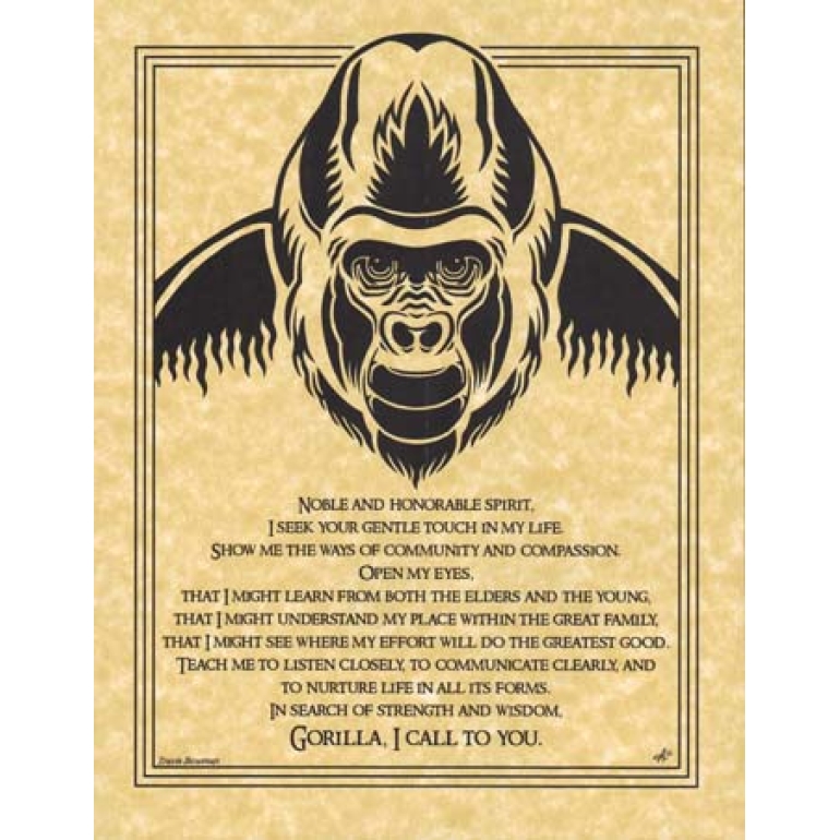 Gorilla Prayer poster