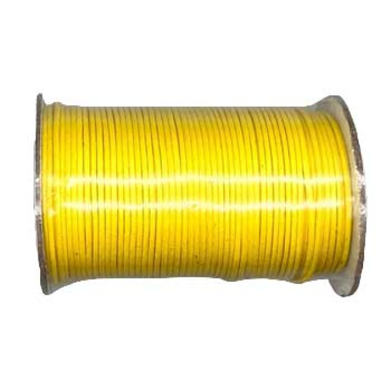 Yellow Waxed Cotton cord 1mm 100 yds