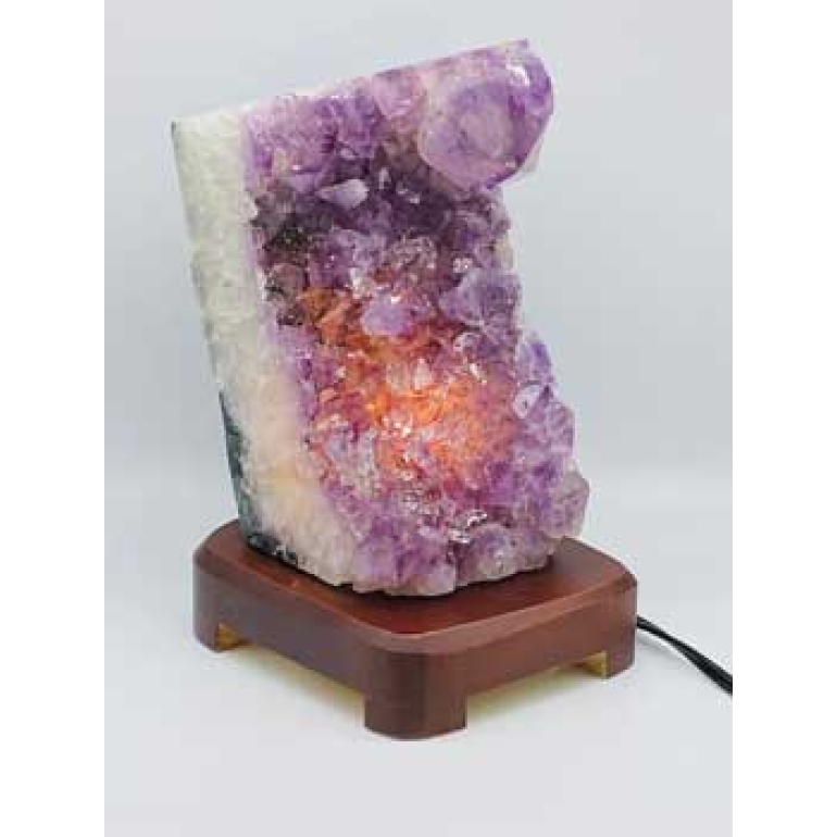 Amethyst Druse lamp