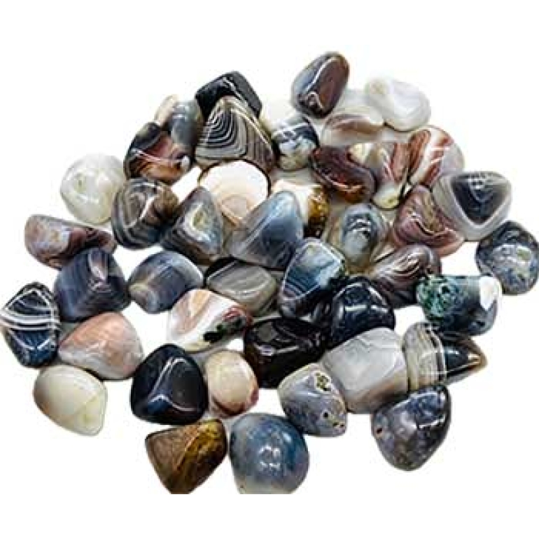 1 lb Agate, Botswana tumbled stones