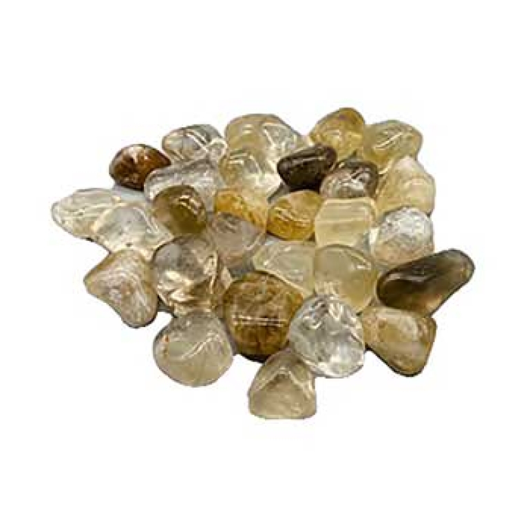 1 lb Citrine, Natural tumbled stones