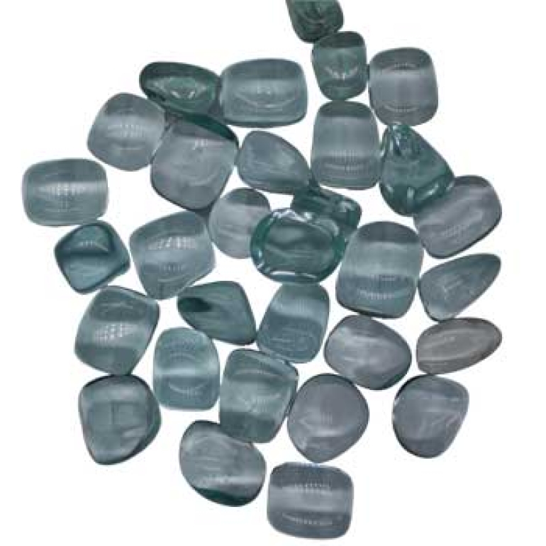 1 lb Obsidian, Blue tumbled stones synthetic