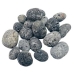1 lb Agni, Black untumbled stones