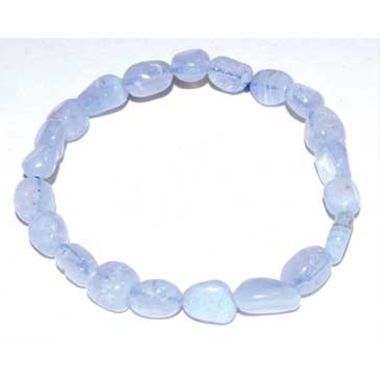 Agate, Blue Lace Nugget bracelet