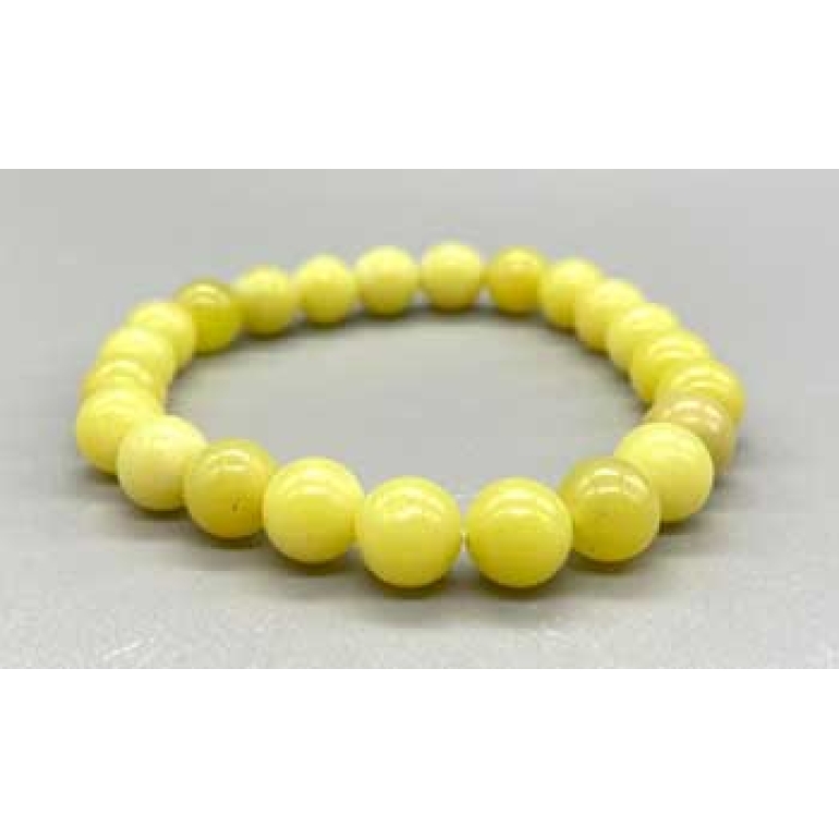 4mm Butter Jade stretch bracelet