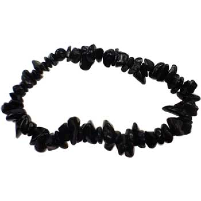 Obsidian, Black chip bracelet