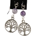 Amethyst Tree of Life earrings