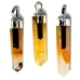 Golden Qtz w tourmaline pendant